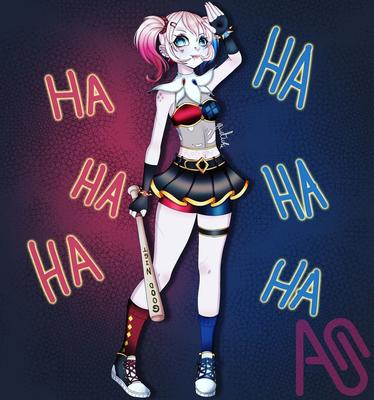 Anime Harley Quinn Background Wallpaper 105574 - Baltana