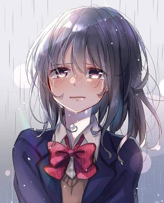 Картинки плачущих аниме девушек