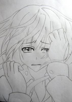 Как нарисовать плачущую аниме девушку поэтапно