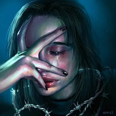 Плачущая аниме девочка (с множеством фото) - treepics.ru