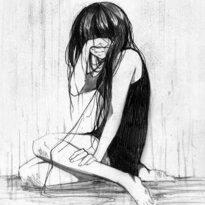 Плачущая девушка рисунок карандашом легкие (50 фото) » Рисунки для срисовки  и не только