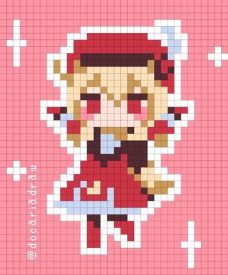 Klee / Кли | Easy pixel art, Pixel art, Anime pixel art