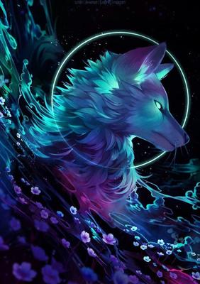 Pin by Nast Wol on Арт сказочных волков | Anime wolf drawing, Wolf drawing,  Fantasy wolf