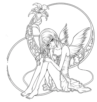 Стиль аниме ангела Брайна иллюстрация штока. иллюстрации насчитывающей  график - 45348159