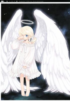 Картинки аниме девушки ангелы (47 фото) » Картинки, раскраски и трафареты  для всех - Klev.CLUB