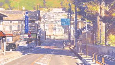 Арты улица аниме (48 фото) » Картинки, раскраски и трафареты для всех -  Klev.CLUB