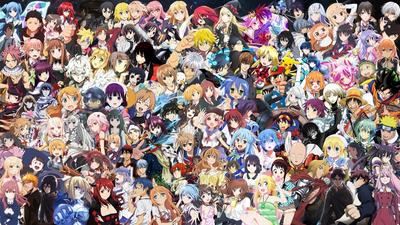 Персонажи из разных аниме вместе - 24 фото