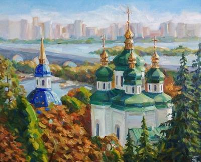 Картина «Картина маслом Киев. Осень», Александра Плис