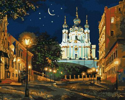 Картина по номерам - Вечерний Киев ©Сергей Брандт (KHO2160)