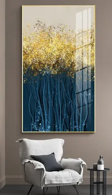 Абстрактная картина Деревья с золотыми листьями № s01893 в ART-holst.com.ua