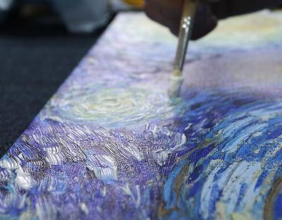 Абстрактная живопись акриловыми красками | Пикабу