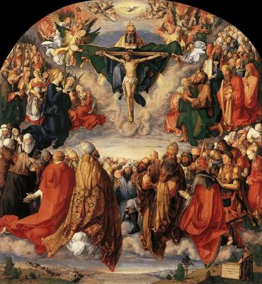 Поклонение святой троице» («Алтарь Ландауэра»), Альбрехт Дюрер — описание  картины