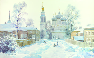В Царицыно покажут городские пейзажи художника Сергея Андрияки