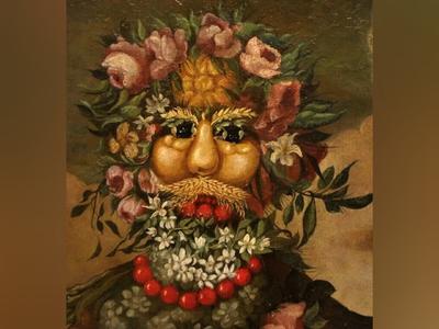 Картина \"Джузеппе Арчимбольдо \"Портрет императора Рудольфа II в образе  Вертумна\"\" | Интернет-магазин картин \"АртФактор\"
