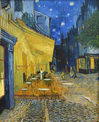 Репродукция картины Ван Гог — Кафе Терраса ночью | Рамер - галерея,  багетная мастерcкая.