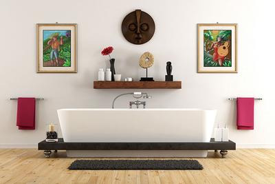 Панно из плитки в ванную комнату: 100 фото-идей дизайна керамической и  стеклянной плитки