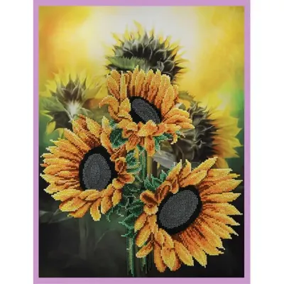 3030701 Букет цветов, набор для вышивки бисером картины с полевыми цветами  (ID#1665973654), цена: 1017 ₴, купить на Prom.ua