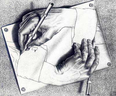 Рисующие руки: картина Маурица Эшера с описанием | Артхив