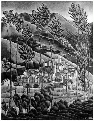 Мауриц Корнелис Эшер - Заполненная плоскость, 1957, 37×32 см: Описание  произведения | Артхив
