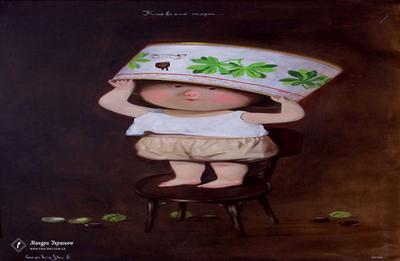 картина художника Евгении Гапчинской – 13 | Картины, Краска, Картины с  ангелом