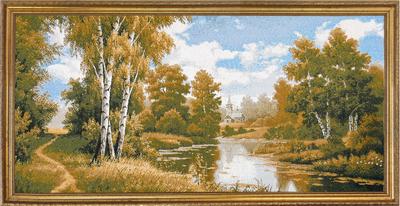 Гобелен картина Тропинка 67х39 см (багет2) - Gobelenka.ru