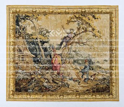 Картина гобелен из Италии \"Продавцы птиц\" (MARCHANDS D'OISEAUX (G.B.)) 1,98  х 1,70 м