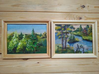 Картина из бересты «Лето» 27х20 см: купить за 750 ₽ в интернет-магазине  Lukoshko70.ru