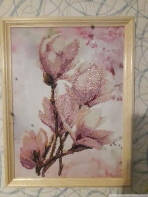 Картины из бисера с пришивными камнями и жемчугом – уникальные произведения  искусства - Интернет-магазин Handmade flamingo2015.ru