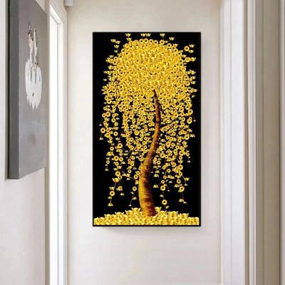 Алмазная живопись с изображением золотого дерева, богатых денег, мозаика  ручной работы, Набор для вышивки крестиком, наклейка, настенное искусство,  алмазная живопись | AliExpress