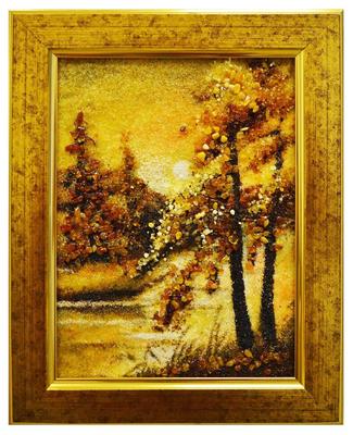 Картина пейзаж из янтаря \" Горный пейзаж \" (ID#1284477111), цена: 2300 ₴,  купить на Prom.ua