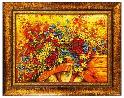 Картина из янтаря «расцвет цветов» — цена 1439 грн в каталоге Картины ✓  Купить товары для дома и быта по доступной цене на Шафе | Украина #142186267