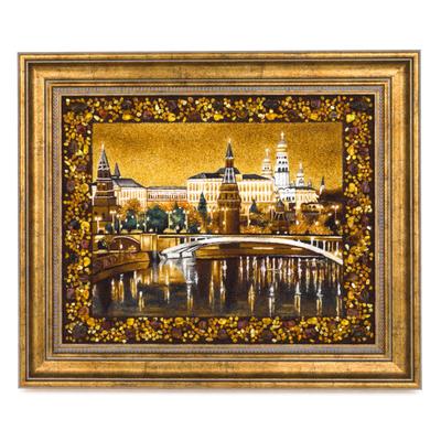Картина из янтаря « Зима в деревне » (ID#1282991474), цена: 1500 ₴, купить  на Prom.ua