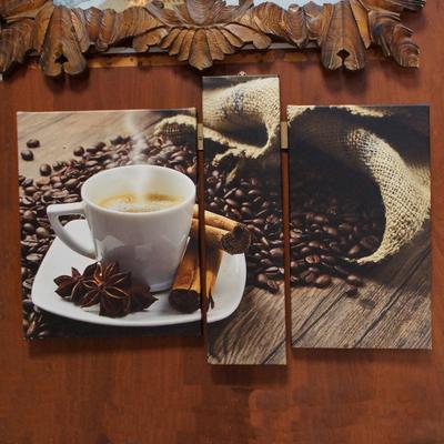 Картина \"Кофе с молоком и макаронсы \" | Интернет-магазин картин \"АртФактор\"
