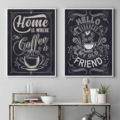 Вятские картины на холсте \"Корица кофе зерна чашка кофе\" на подрамнике /  декор для дома / интерьер / на стену | AliExpress