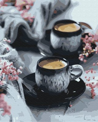 Картина по номерам ArtStory Чашечка кофе 40*40см: продажа, цена в Днепре.  Картины по номерам от \"\"ArtStory\" картины по номерам\" - 1460842994