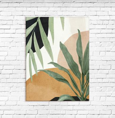 Интерьерная картина Листья Растения Арт на холсте, на стену 50х65 см -  купить по низкой цене в интернет-магазине OZON (305081675)