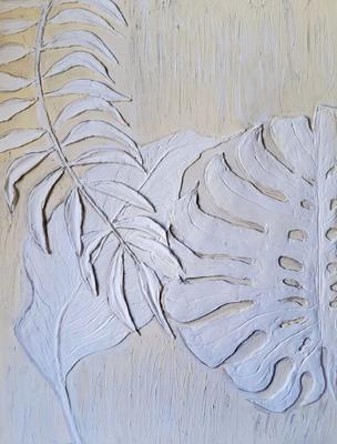 Модульная картина \"Абстрактные листья\" – купить по низкой цене с доставкой  по России | Интернет-магазин модульных картин Picasso