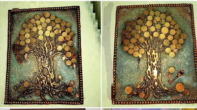 Купить Чудесная Япония Картины из монет. Оригинальная картина. В розницу и  оптом. От 6990 руб. Номер
