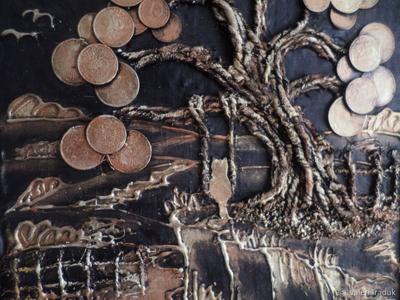 Создаем картину с денежным деревом: Мастер-Классы в журнале Ярмарки Мастеров