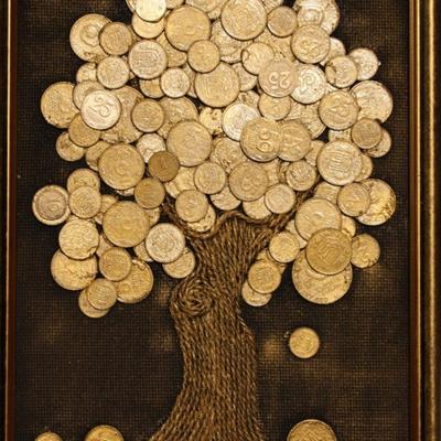 Денежное дерево» - онлайн мастер-класс по изготовлению декоративного панно- картины из солёного теста