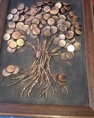 Поделка денежное дерево - 78 фото