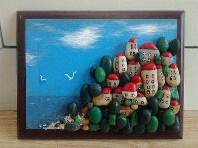 Поделки из морских камней своими руками: картины, декор, коврик, панно,  новогодняя композиция для дома елка, мозаика, украшения - морской декор из  камней делаем с детьми
