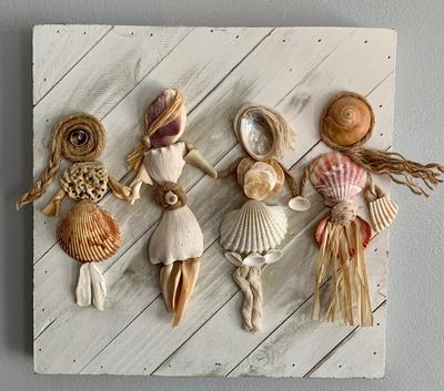 🐚PICTURE OF SHELLS WITH YOUR OWN HANDS🐚Crafts from shells🐚 - YouTube