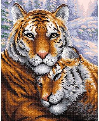 Алмазная мозаика МП Студия, картина стразами Тигры, 38*48 см, МС-020 -  купить с доставкой по выгодным ценам в интернет-магазине OZON (197852191)