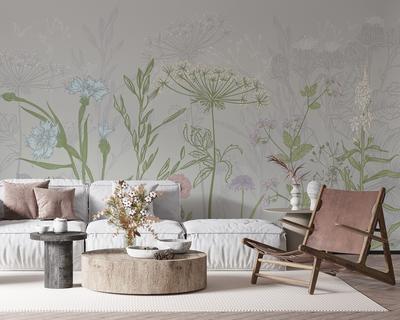 Фотообои флизелиновые на стену с эффектом 3d \"Бежевые пальмовые листья\", на  заказ, 3D фотообои, для гостиной, кухни, спальни | AliExpress