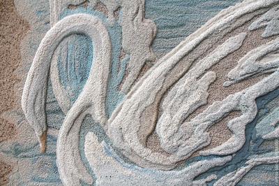 Лебедь\" из песка картина купить в интернет-магазине Ярмарка Мастеров по  цене 50000 ₽ – 94VOZBY | Картины, Щелково - доставка по России