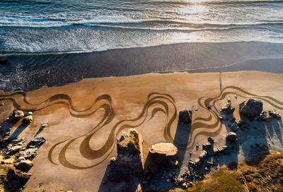 Невероятные картины из песка, созданные художником Andres Amador - Photar.ru