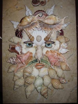 Картины из морских ракушек