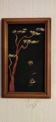 Авторская картина из соломки в японском стиле Декор Интерьер: 350 грн. -  Поделки / рукоделие Сумы на Olx