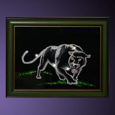 Картина со стразами Swarovski ⋆ Леопард ⋆ Art Boutique ⋆